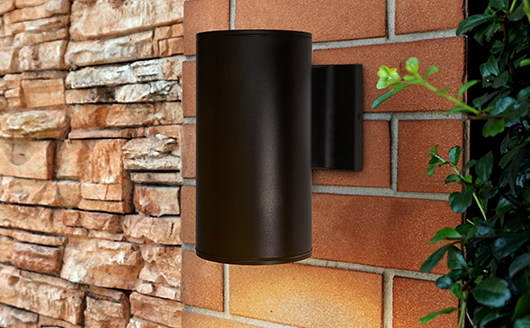 LED Cylinder Outdoor Wall Wash Sconce, 5 CCT, D2D Sensor
