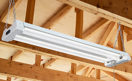 2 ft. LED Shop Light, Hanging Garage Light, Clear Lens